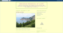 Desktop Screenshot of croatianwedding.blogspot.com