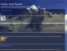 Tablet Screenshot of healerhealthyself.blogspot.com