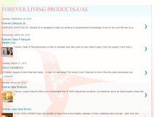 Tablet Screenshot of foreverlivingproductsdubai.blogspot.com