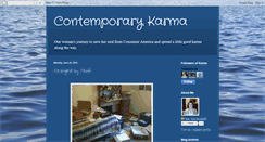 Desktop Screenshot of contemporarykarma.blogspot.com