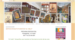 Desktop Screenshot of culturaguadalupe-exposiciones.blogspot.com