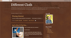 Desktop Screenshot of differentcloth.blogspot.com