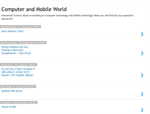 Tablet Screenshot of computerandmobileworld.blogspot.com