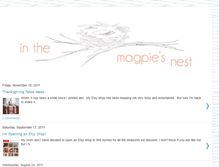 Tablet Screenshot of inthemagpiesnest.blogspot.com