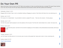 Tablet Screenshot of doyourownpr.blogspot.com