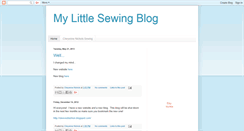 Desktop Screenshot of mylittlesewing.blogspot.com