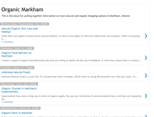 Tablet Screenshot of organic-markham.blogspot.com