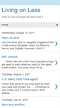 Mobile Screenshot of livingonlesswithfoodstorage.blogspot.com