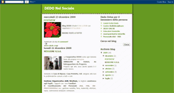 Desktop Screenshot of dedo-nel-sociale.blogspot.com