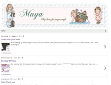Tablet Screenshot of mayas-hobbyblogg.blogspot.com
