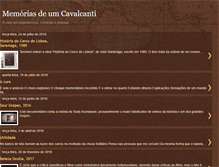 Tablet Screenshot of memoriasdeumcavalcanti.blogspot.com