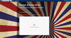 Desktop Screenshot of bongoknowsbest.blogspot.com