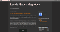 Desktop Screenshot of leydegaussmagnetica.blogspot.com