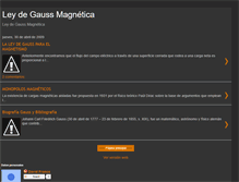 Tablet Screenshot of leydegaussmagnetica.blogspot.com