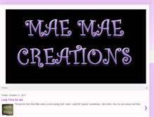 Tablet Screenshot of maemaecreations.blogspot.com