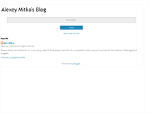 Tablet Screenshot of alexeymitko.blogspot.com