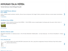 Tablet Screenshot of minumanrajaherba.blogspot.com