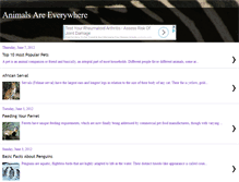 Tablet Screenshot of animalsareeverywhere.blogspot.com