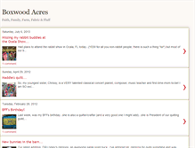 Tablet Screenshot of boxwoodacres.blogspot.com