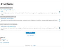 Tablet Screenshot of divagiftguide.blogspot.com