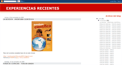 Desktop Screenshot of primariaexperienciasrecientes.blogspot.com