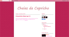 Desktop Screenshot of cheiasdecapricho.blogspot.com