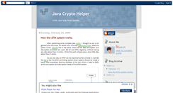 Desktop Screenshot of javacryptohelper.blogspot.com