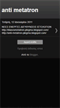 Mobile Screenshot of diasvsmetatron.blogspot.com