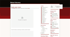 Desktop Screenshot of boisefalconry.blogspot.com