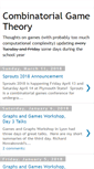 Mobile Screenshot of combinatorialgametheory.blogspot.com