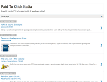 Tablet Screenshot of paidtoclickitalia.blogspot.com