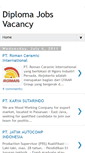 Mobile Screenshot of lowongandiploma.blogspot.com