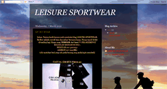 Desktop Screenshot of leisuresportwear.blogspot.com