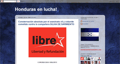 Desktop Screenshot of hondurasenlucha.blogspot.com