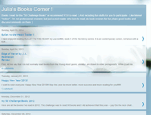 Tablet Screenshot of juliasbookscorner.blogspot.com