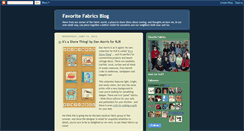 Desktop Screenshot of favoritefabrics.blogspot.com