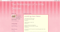 Desktop Screenshot of lildebsramblings.blogspot.com
