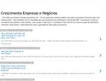 Tablet Screenshot of crescimentoempresas.blogspot.com