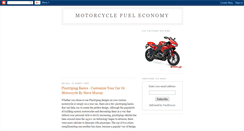 Desktop Screenshot of motorcyclefueleconomy.blogspot.com