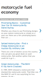 Mobile Screenshot of motorcyclefueleconomy.blogspot.com