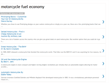 Tablet Screenshot of motorcyclefueleconomy.blogspot.com