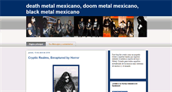Desktop Screenshot of deathmetaldemexico.blogspot.com