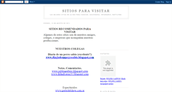 Desktop Screenshot of paginasparavisitar.blogspot.com