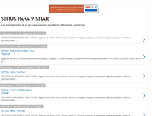 Tablet Screenshot of paginasparavisitar.blogspot.com