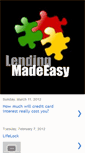 Mobile Screenshot of lendingmadeeasyforyou.blogspot.com