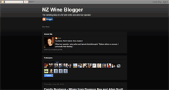 Desktop Screenshot of nzwineblogger.blogspot.com