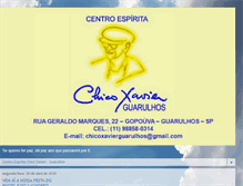Tablet Screenshot of chicoxavier-guarulhos.blogspot.com