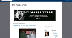 Desktop Screenshot of mymagicuncle.blogspot.com