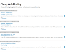 Tablet Screenshot of cheapwebhostingtips.blogspot.com