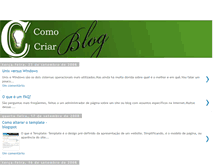 Tablet Screenshot of comocriarblog.blogspot.com